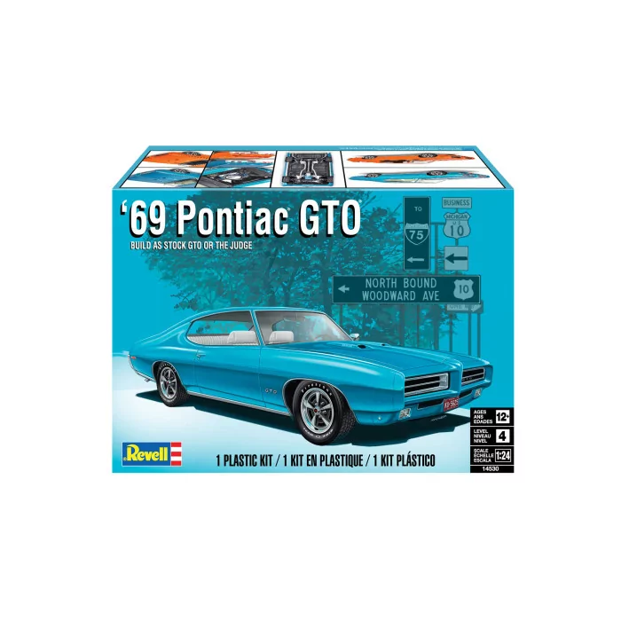 Revell 1/24 1969 Pontiac GTO Car Model Kit