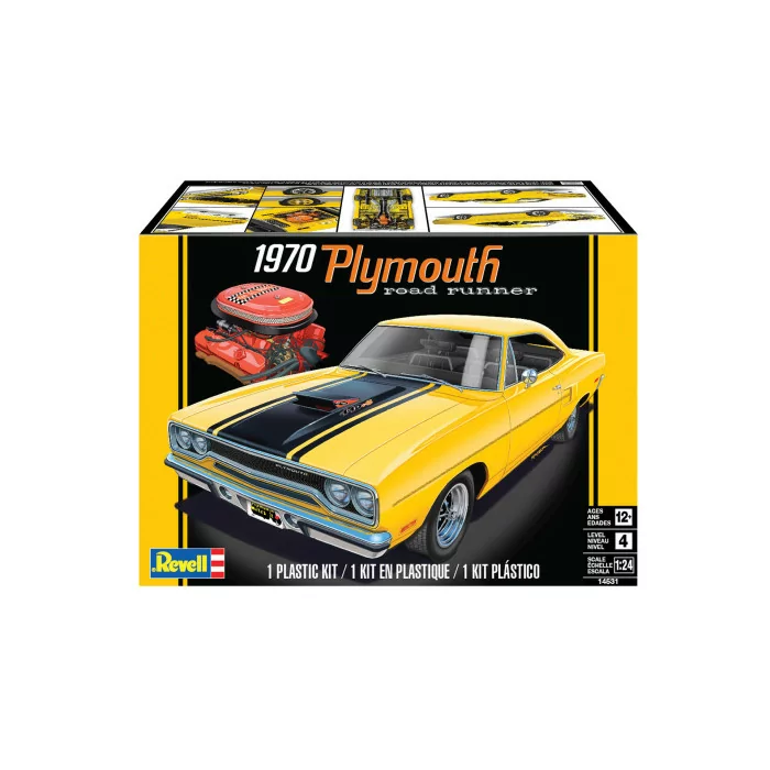 Revell 1/25 1970 Plymouth Road Runner Car Model Kit
