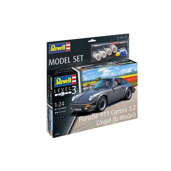 Revell 1/24 Porsche 911 Carrera 3.2 Coupe Car Model Kit
