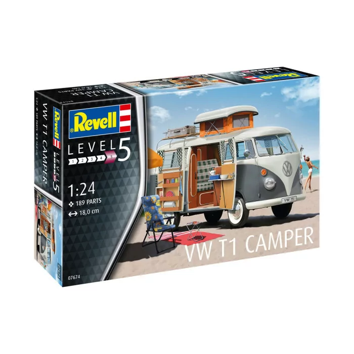 Revell 1/24 VW T1 Camper Car Model Kit