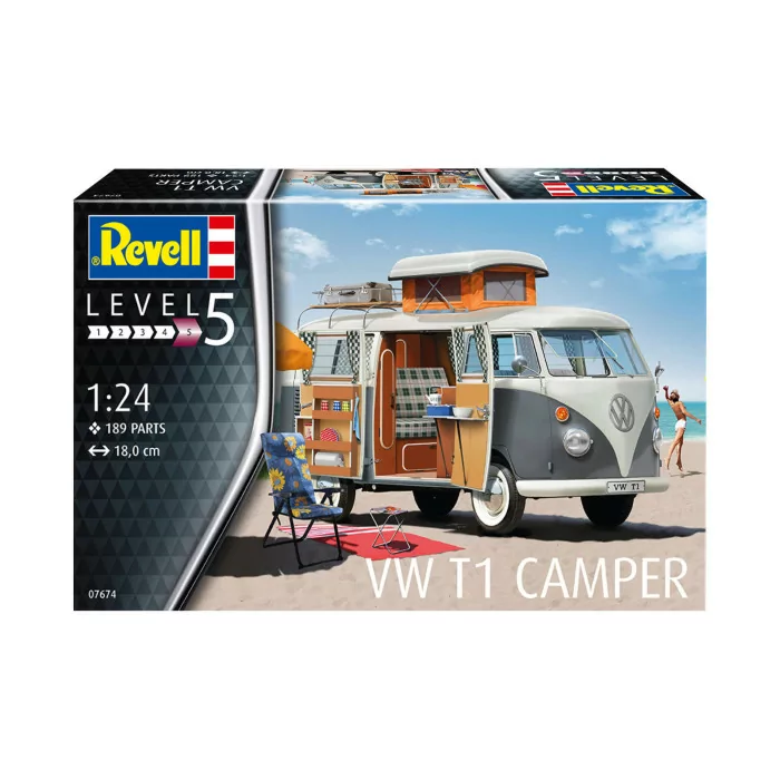 Revell 1/24 VW T1 Camper Car Model Kit