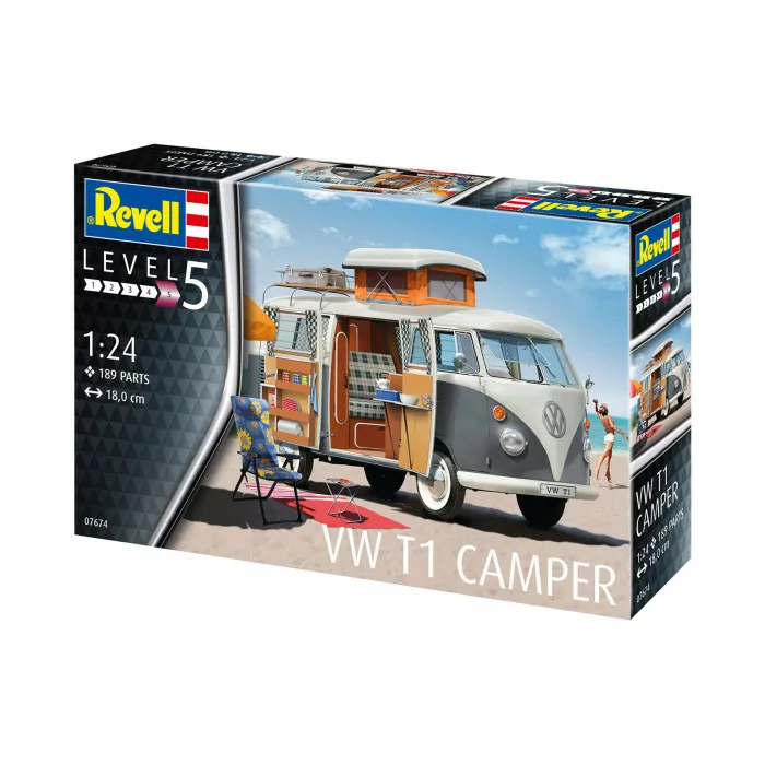 Revell 1/24 VW T1 Camper Car Model Kit