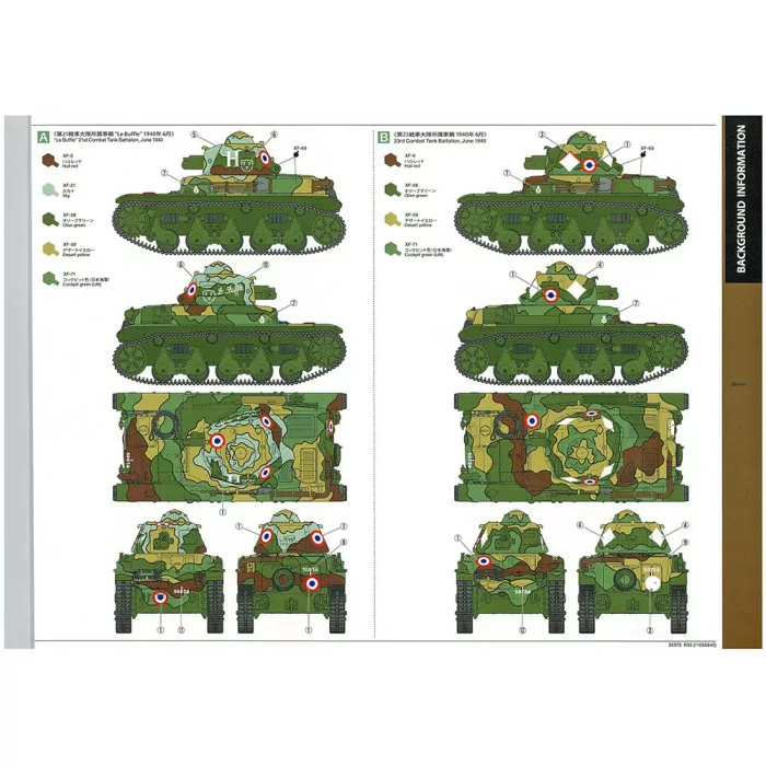 Tamiya 1/35 French Light Tank R35 Model Kit