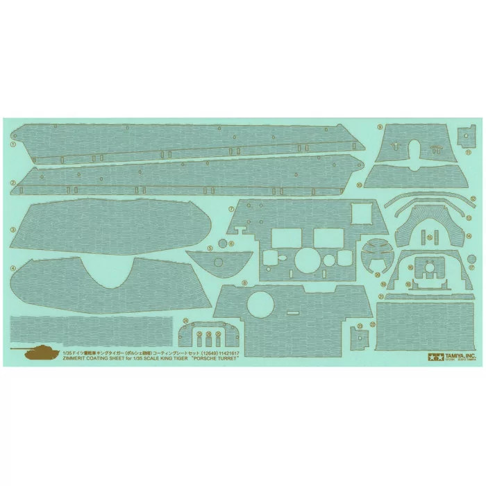 Tamiya 1/35 King Tiger Porsche Turret Tank Model Kit