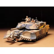 Tamiya 1/35 US M1A1 Abrams w/Mineplow Tank Model Kit