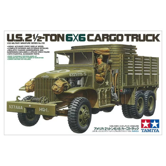 Tamiya 1/35 US 2.5 Ton 6x6 Cargo Truck Model Kit