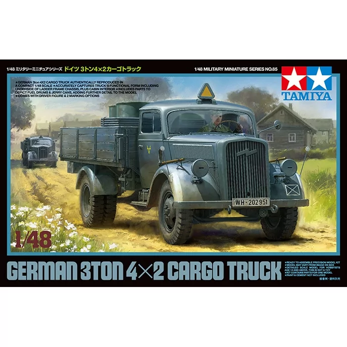 Tamiya 1/48 German 3 Ton 4X2 Cargo Truck Model Kit