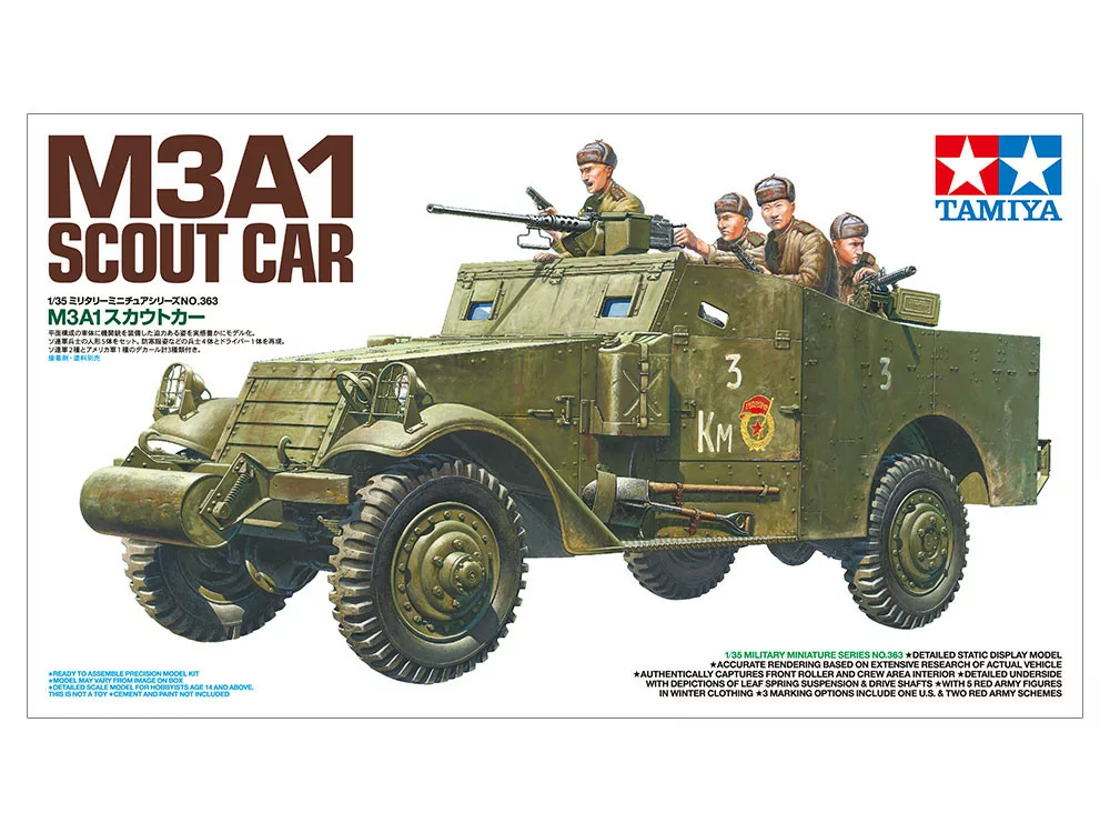 Tamiya 1/35 M3A1 Scout Car TAM35363_2
