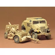 Tamiya 1/35 British 25lb Gun & Quad Military Car Model Kit