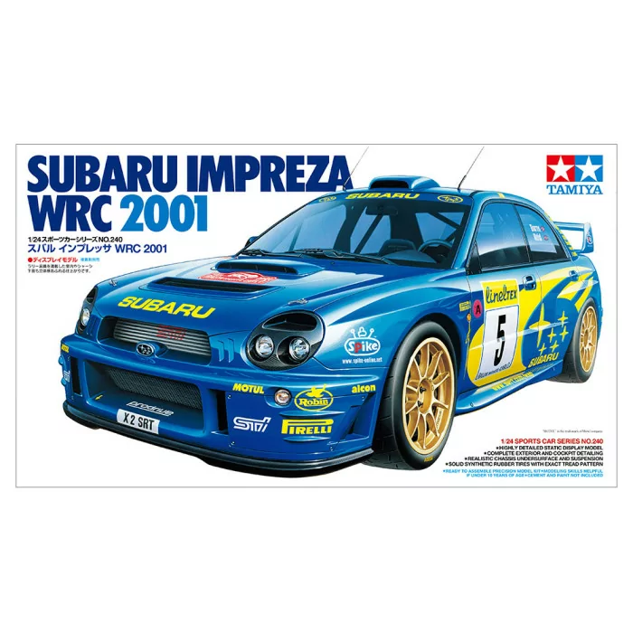 Tamiya 1/24 Subaru Impreza WRC 2001 Car Model Kit
