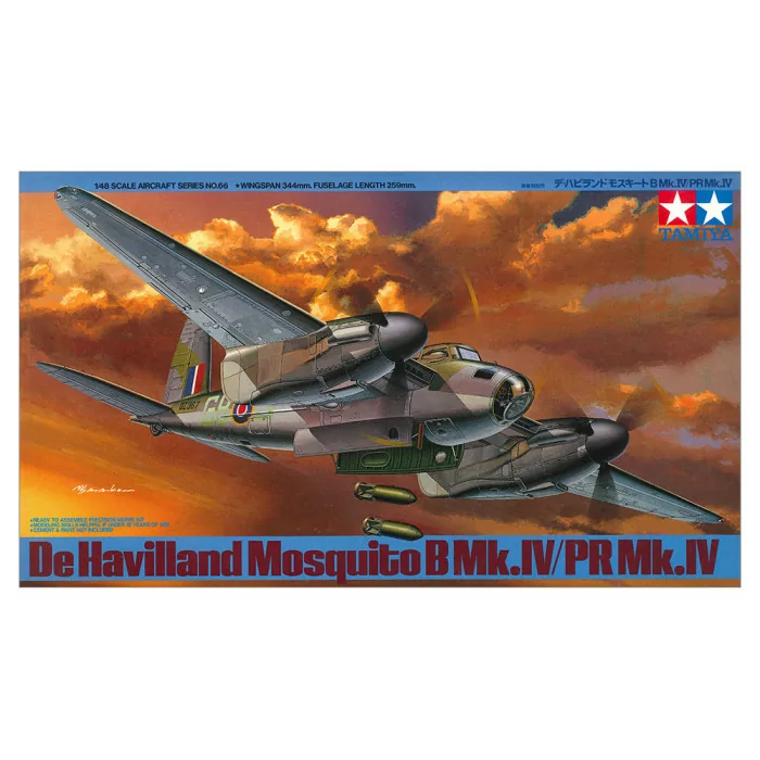 Tamiya 1/48 De Havilland Mosquito B Mk.IV/PR Mk.IV Airplane Model Kit