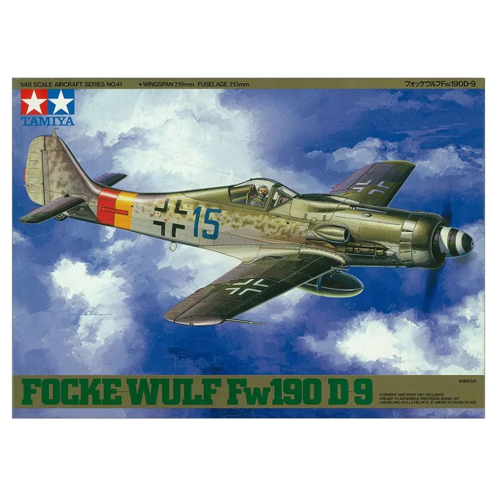 Tamiya 1/48 Focke Wulf FW190 D9 Airplane Model Kit