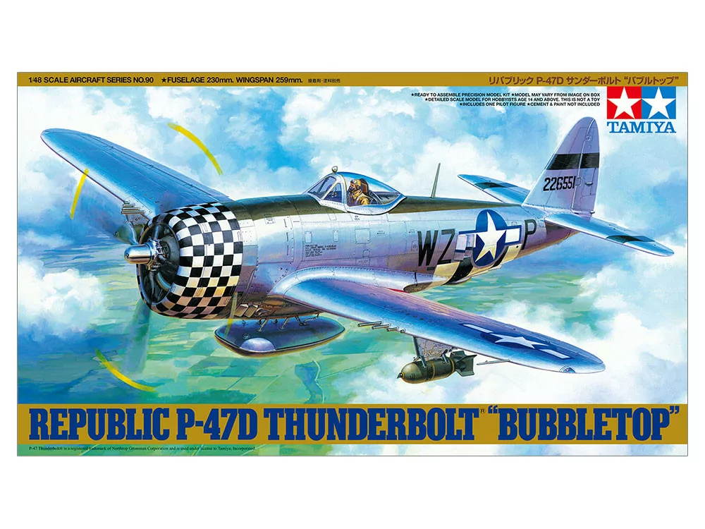 Tamiya 1/48 P47D Thunderbolt Bubbletop TAM61090_2