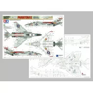 Tamiya 1/48 McDonnell Douglas F-4B Phantom II Aircraft Model Kit
