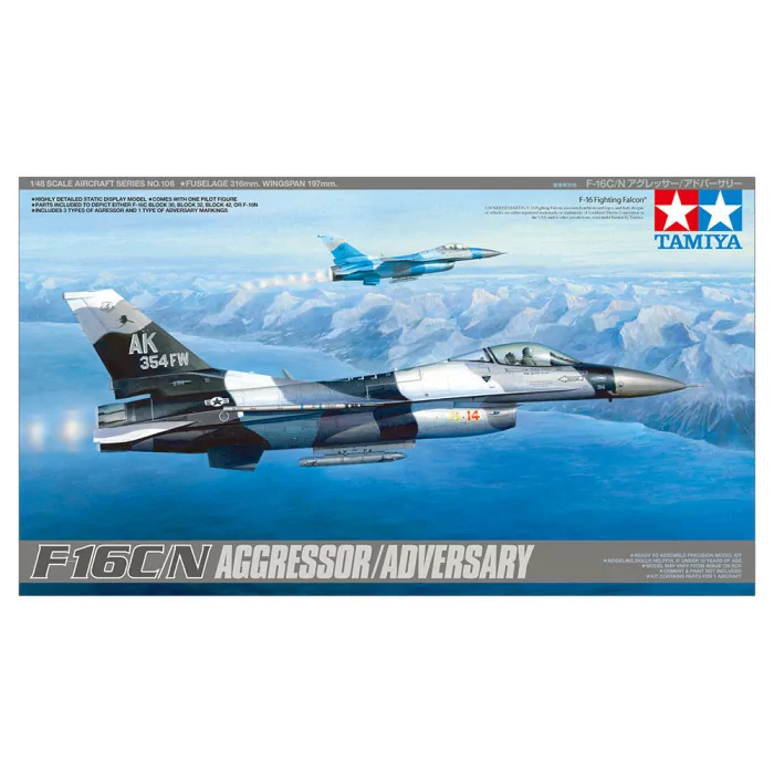 Tamiya 1/48 F-16 C/N Agressor/Adversary Airplane Model Kit