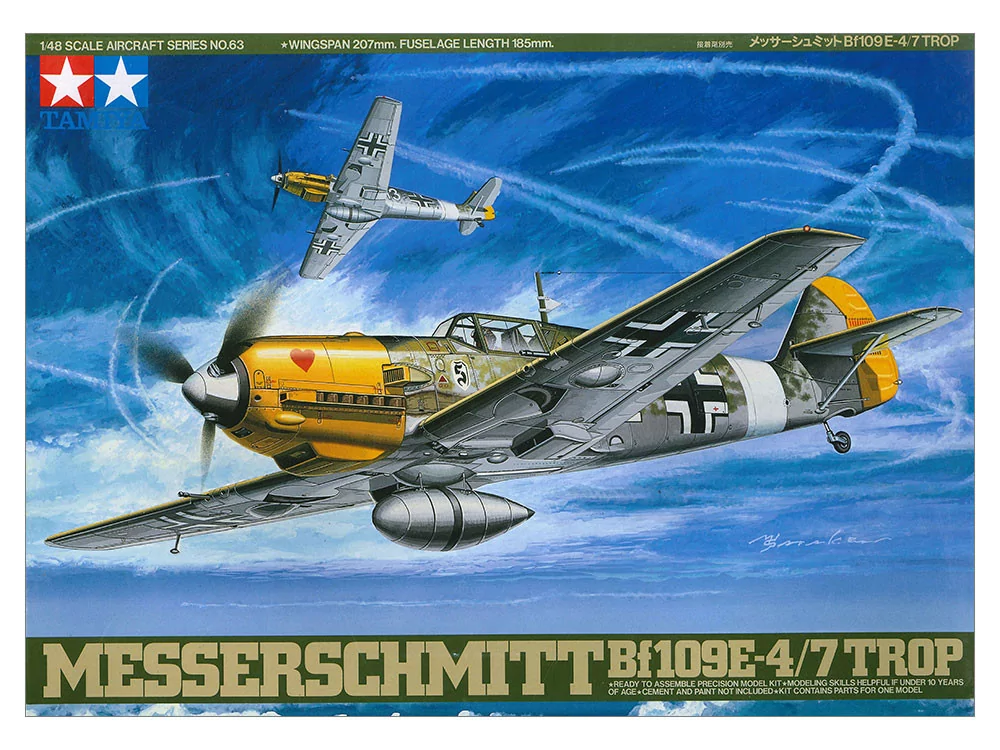 Tamiya 1/48 BF109E-4/7 Trop TAM61063_2