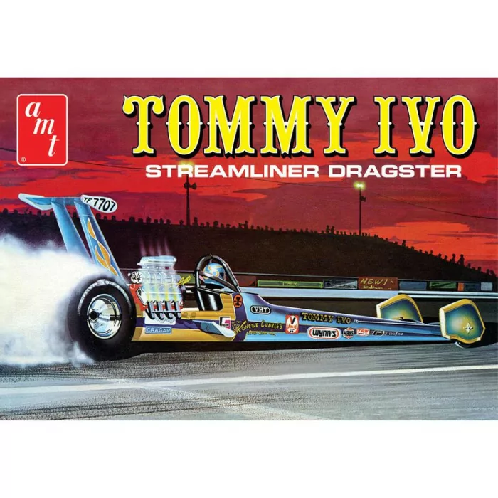 AMT 1/25 Tommy Ivo Streamliner Dragster Car Model Kit
