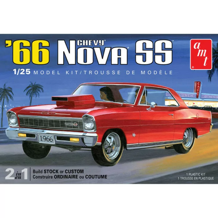 AMT 1/25 1966 Chevy Nova SS Car Model Kit