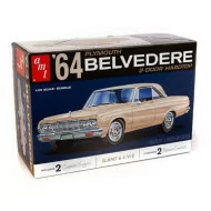 AMT 1/25 1964 Plymouth Belvedere W/ Straight 6 Engine Car Model Kit