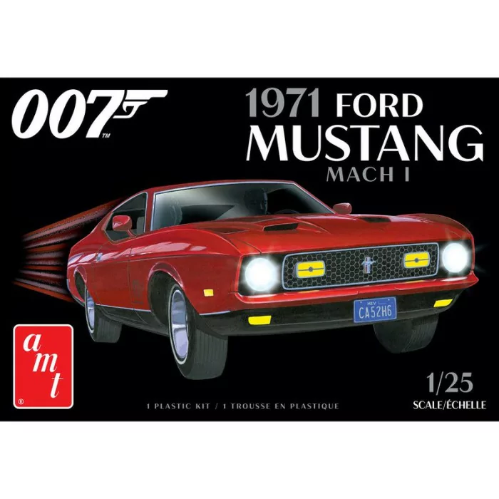 AMT 1/25 James Bond 1971 Ford Mustang Mach I Car Model Kit