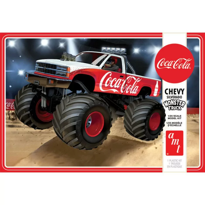 AMT 1/25 1988 Chevy Silverado Monster Truck Coca-Cola Model Kit