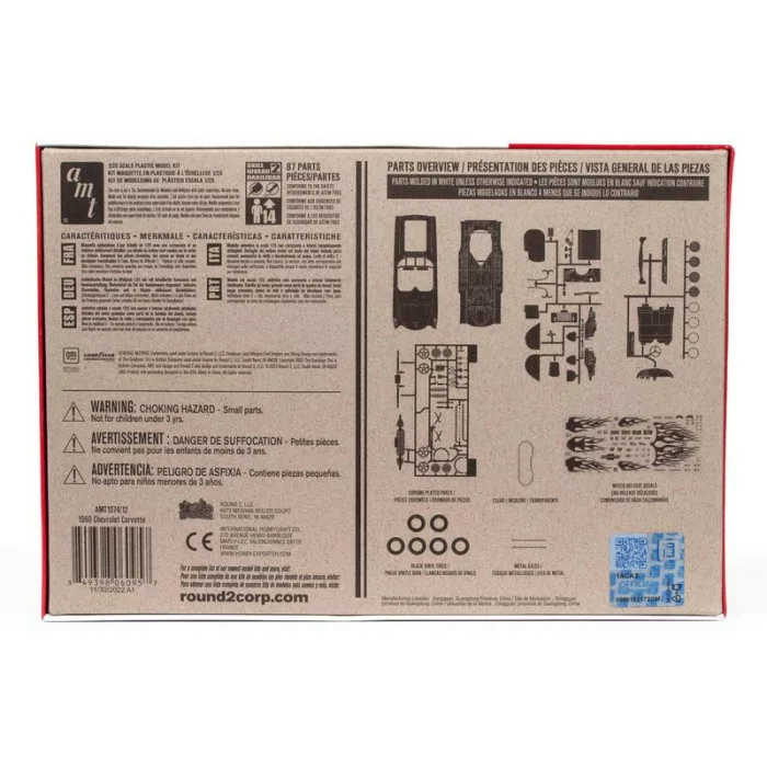 AMT 1/25 1960 Chevrolet Corvette Car Model Kit