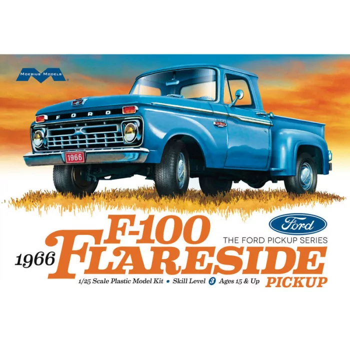 Moebius Models 1/25 Ford F-100 Flareside Pickup Car Model Kit