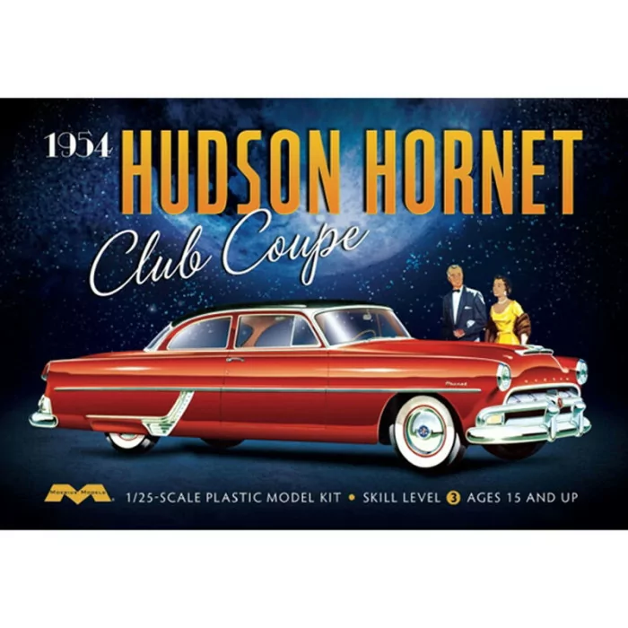 Moebius Models 1/25 1954 Hudson Hornet Coupe Car Model Kit
