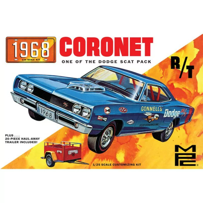 MPC 1/25 1968 Dodge Coronet Car Model Kit