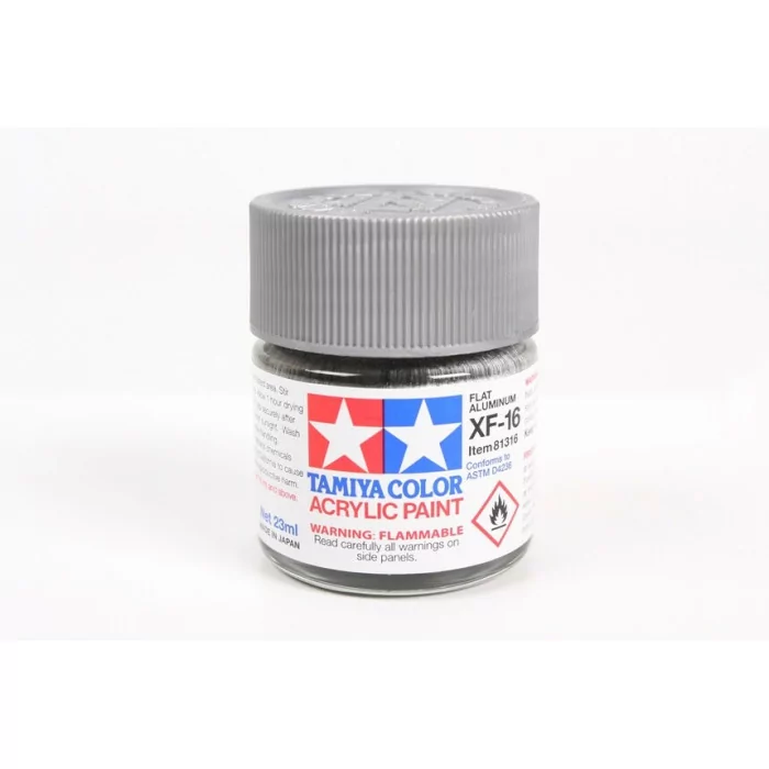 Tamiya XF-16 Flat Aluminum Flat Matte Acrylic Paint 23ml