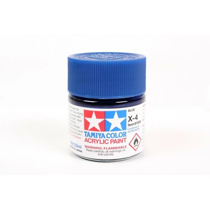Tamiya X-4 Blue Gloss Acrylic Paint 23ml