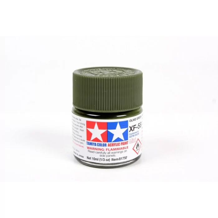 Tamiya XF-58 Olive Green Flat Matte Acrylic Paint 10ml Mini