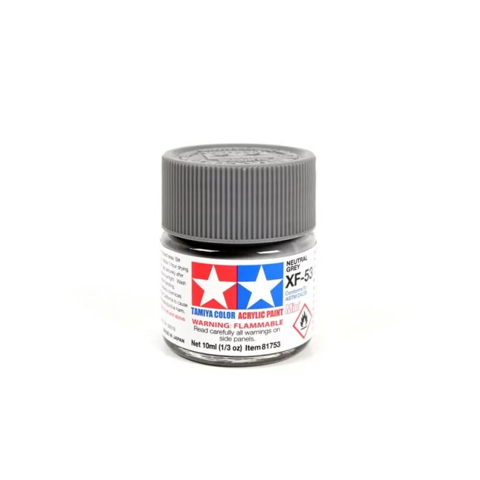 Tamiya XF-53 Neutral Gray Flat Matte Acrylic Paint 10ml Mini