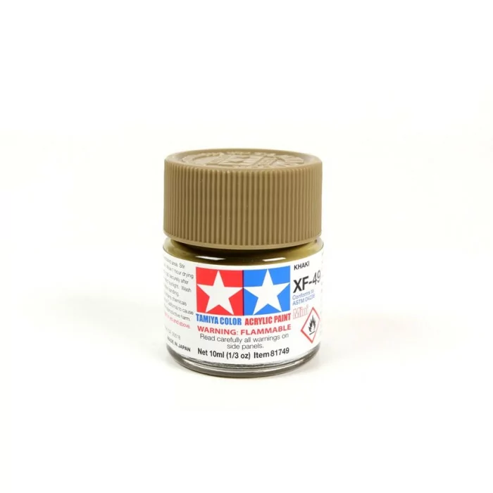 Tamiya XF-49 Khaki Flat Matte Acrylic Paint 10ml Mini