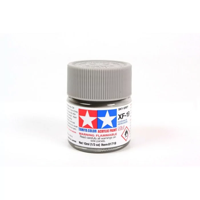 Tamiya XF-19 Sky Gray Flat Matte Acrylic Paint 10ml Mini