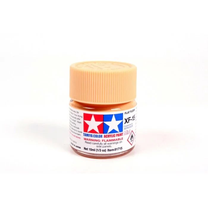 Tamiya XF-15 Flat Flesh Flat Matte Acrylic Paint 10ml Mini