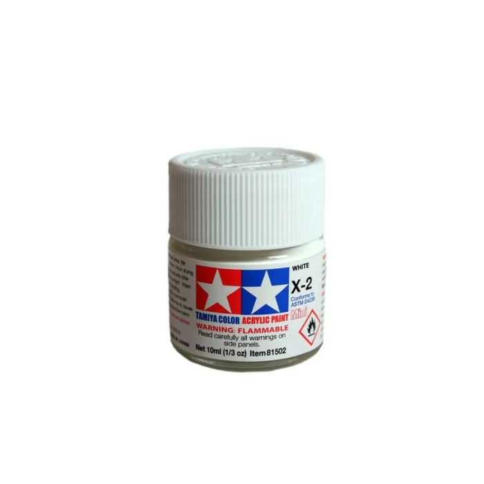 Tamiya X-2 White Gloss Acrylic Paint 10ml Mini