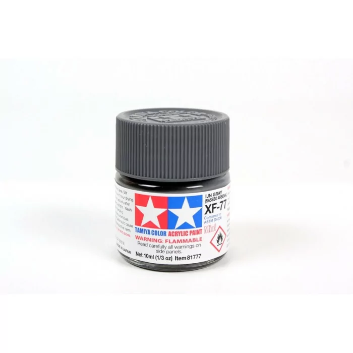 Tamiya XF-77 IJN Grey Flat Matte Acrylic Paint 10ml Mini