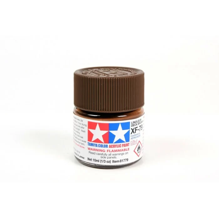 Tamiya XF-79 Deck Brown Flat Matte Acrylic Paint 10ml Mini