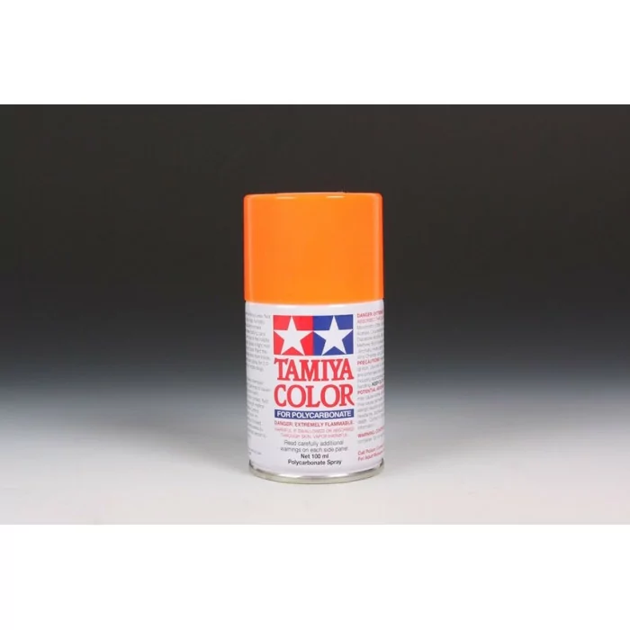 Tamiya PS-24 Fluorescent Orange Polycarbonate Body Spray Paint 100ml