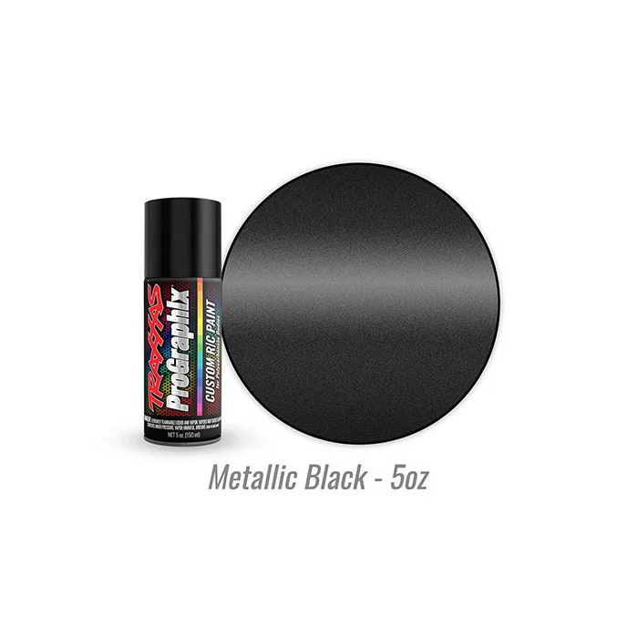 Traxxas ProGraphix Metallic Black Polycarbonate Body Spray Paint 5oz