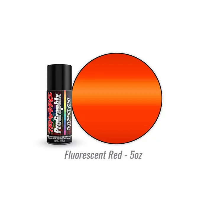 Traxxas ProGraphix Fluorescent Red Polycarbonate Body Spray Paint 5oz