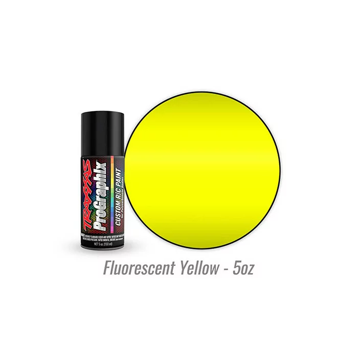 Traxxas ProGraphix Fluorescent Yellow Polycarbonate Body Spray Paint 5oz