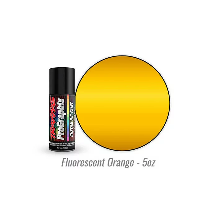 Traxxas ProGraphix Fluorescent Orange Polycarbonate Body Spray Paint 5oz