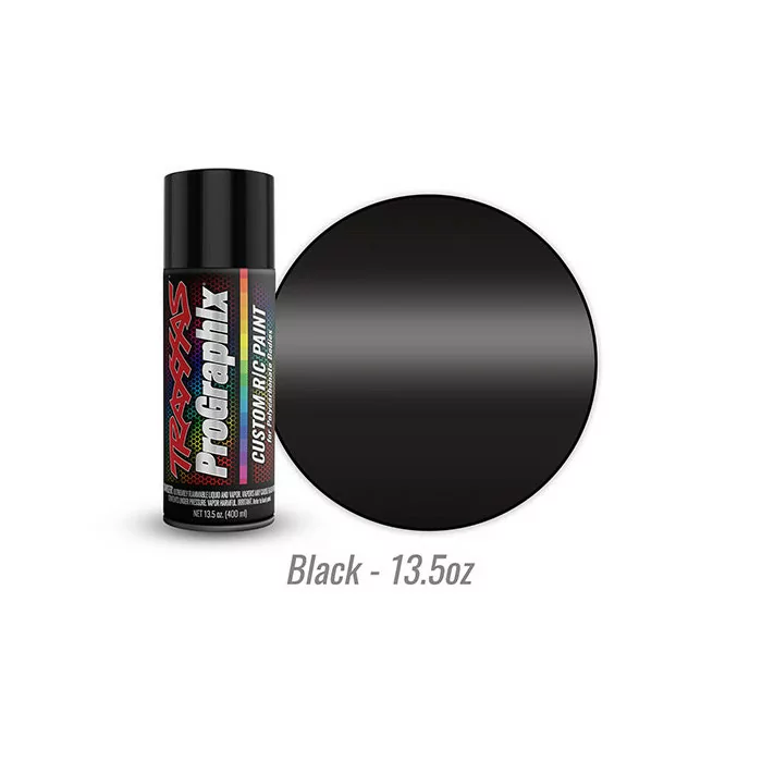 Traxxas ProGraphix Black Polycarbonate Body Spray Paint 13.5oz