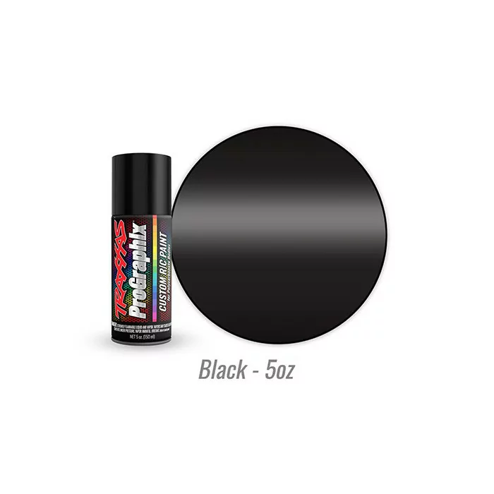Traxxas ProGraphix Black Polycarbonate Body Spray Paint 5oz
