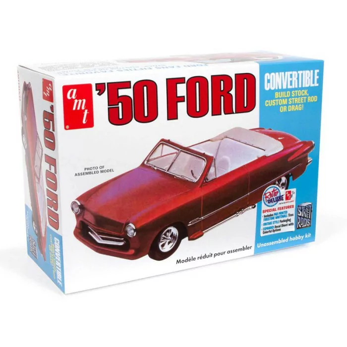 AMT 1/25 1950 Ford Convertible Street Rod Car Model Kit