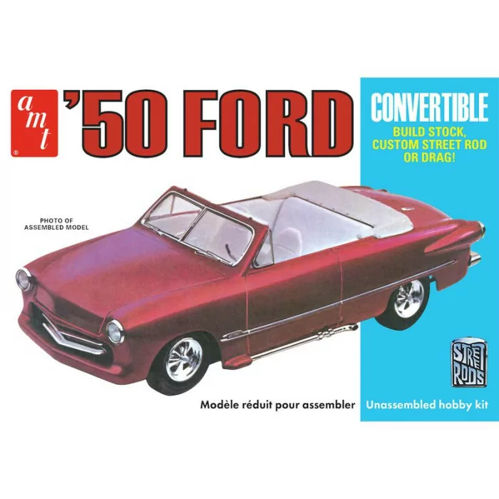 AMT 1/25 1950 Ford Convertible Street Rod Car Model Kit
