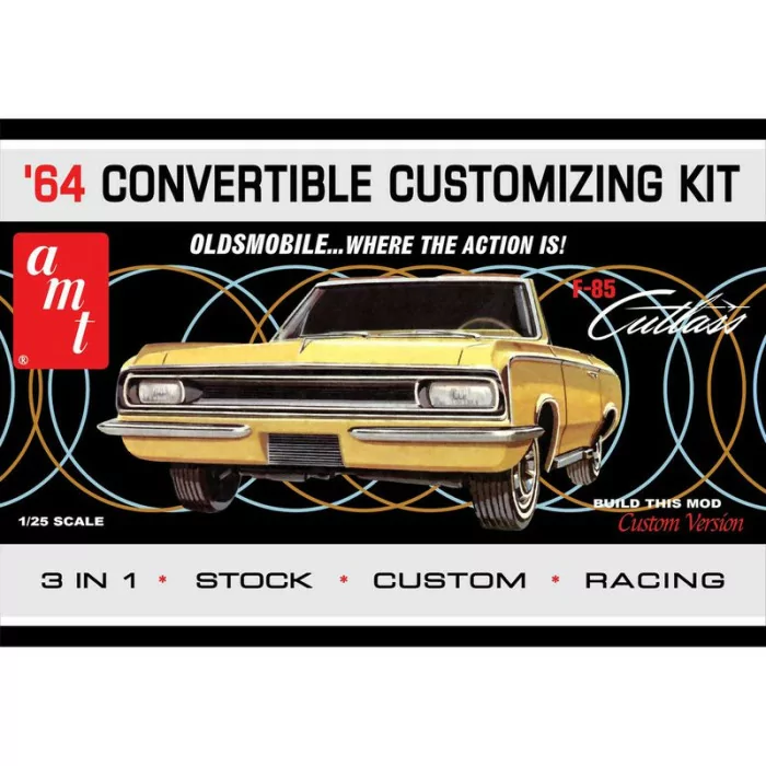 AMT 1/25 1964 Olds Cutlass F-85 Convertible Car Model Kit