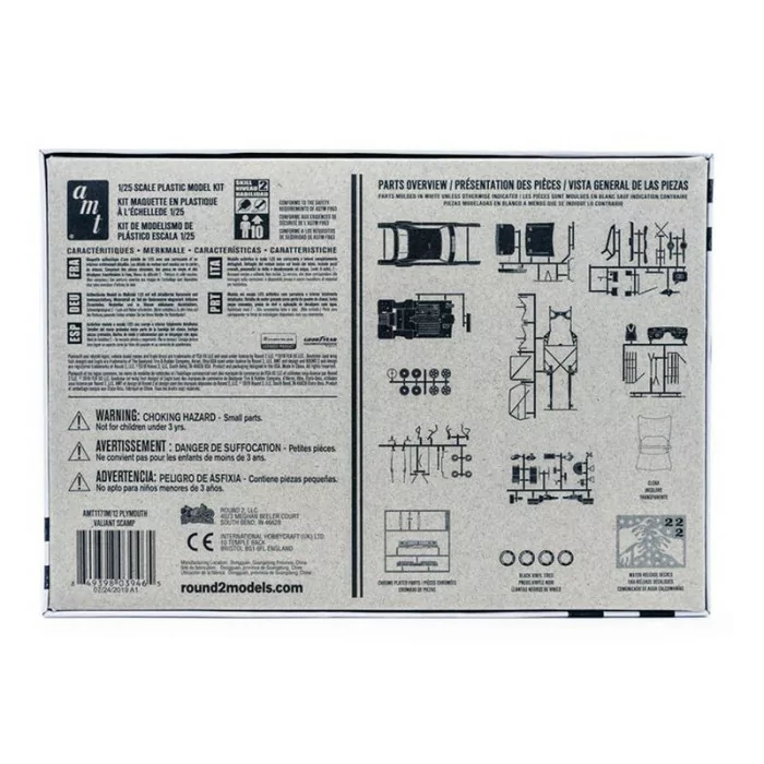 AMT 1/25 Plymouth Valiant Scamp Kit Car Model Kit